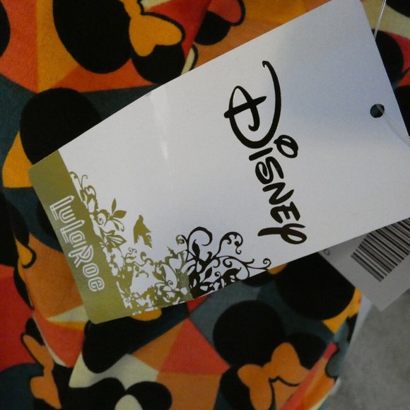 LuLaRoe Top Disney Minnie Mouse TShirt Blouse Black, Orange Multicolor Women XXS - Picture 5 of 10